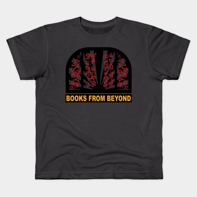 Books from Beyond Kids T-Shirt by Meta Cortex